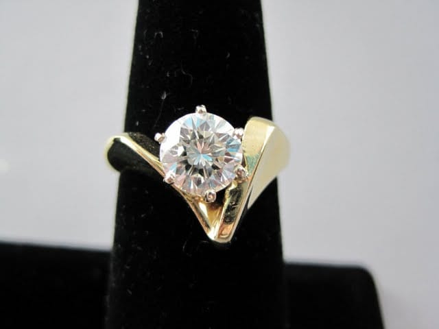 Sold: $6,000 1.52 carat diamond ring