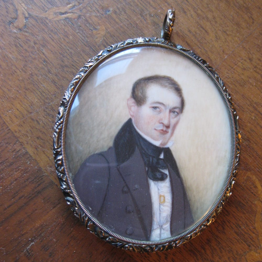 Sold: $800 Mourning Jewelry Portrait