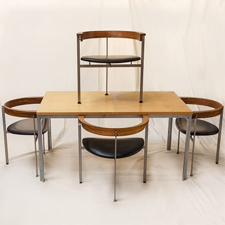 Poul Kjaerholm Table and Chairs Sold By Fine Estate, Inc.