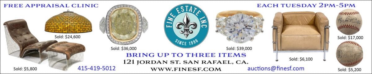 San Francisco and Marin County Antiques and Collectibles Appraisal Clinics Footer copy San Francisco and Marin County Antiques and Collectibles Appraisal Clinics Footer copy