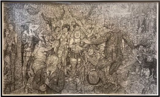 Oscar de las Flores Full Picture of 'Republica de El Presidente' "Republica de El Presidente" by Oscar de las Flores will be up for auction July 24th, 2022