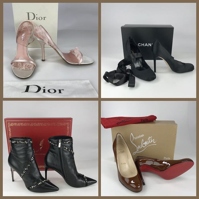 Shoes by Dior, Chanel, Rene Caovilla and Christian Louboutin
