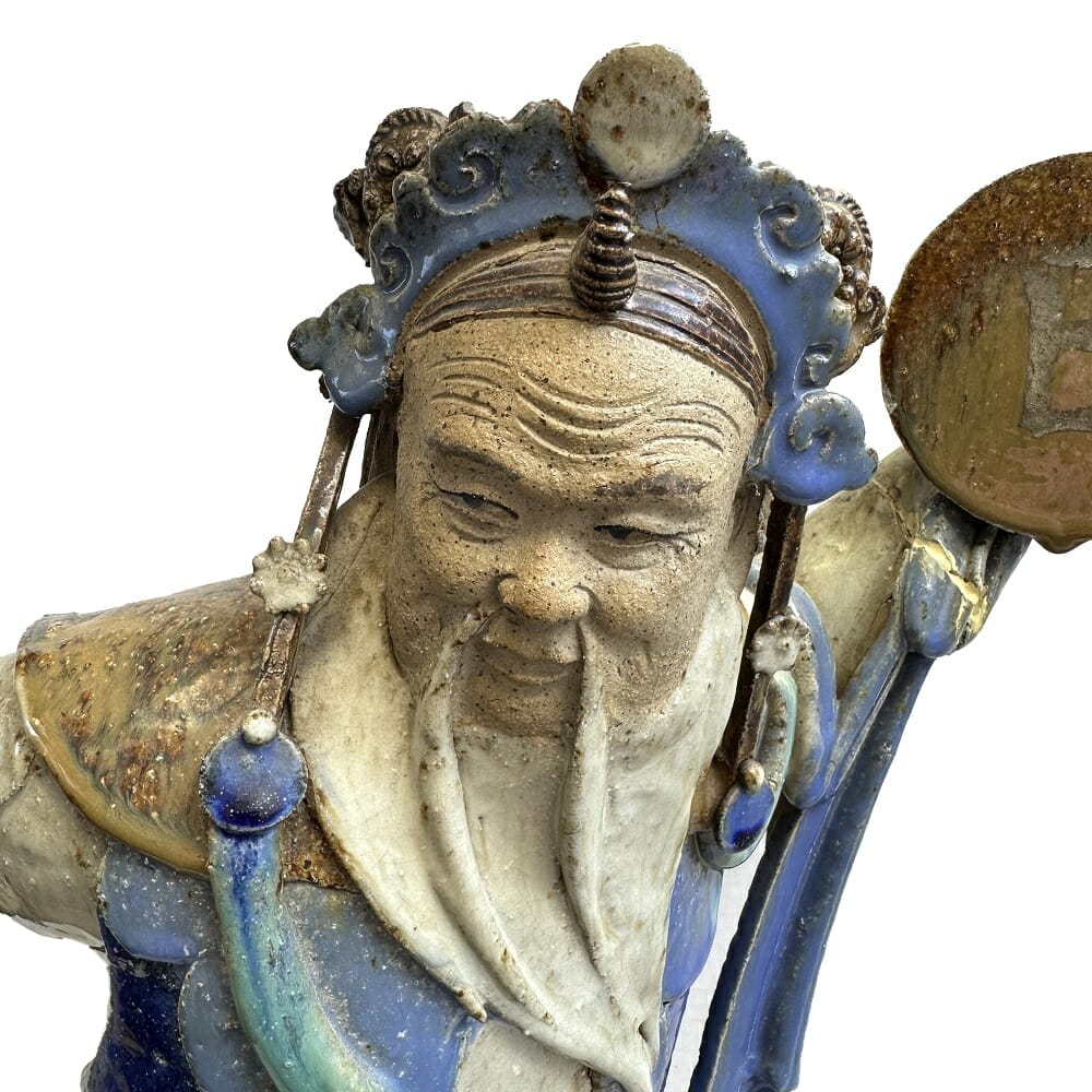Male Qing Dynasty Shiwan Figure Detail