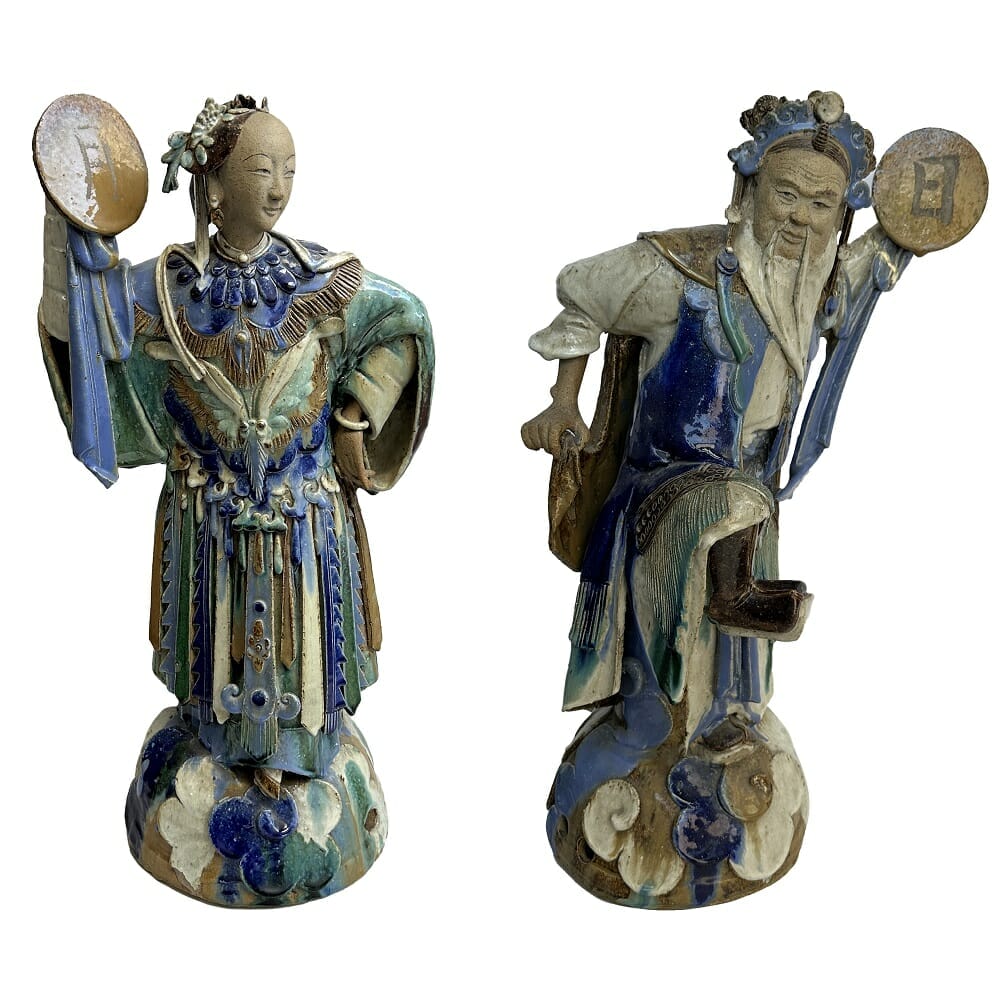 Qing Dynasty Shiwan Figures