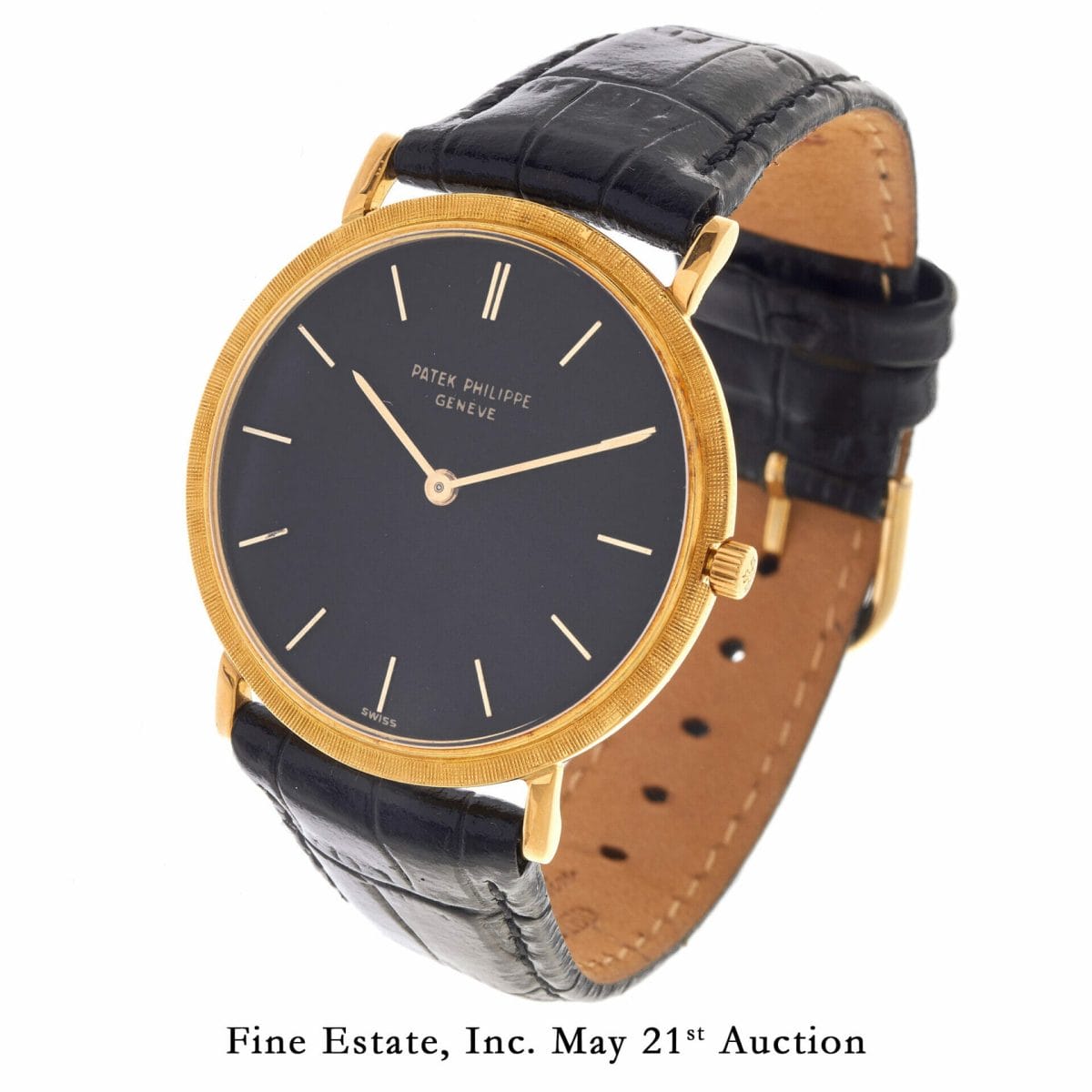 Patek Philippe Calatrava 18k Yellow Gold Ultra-Thin Wristwatch, Ref 3498-2
