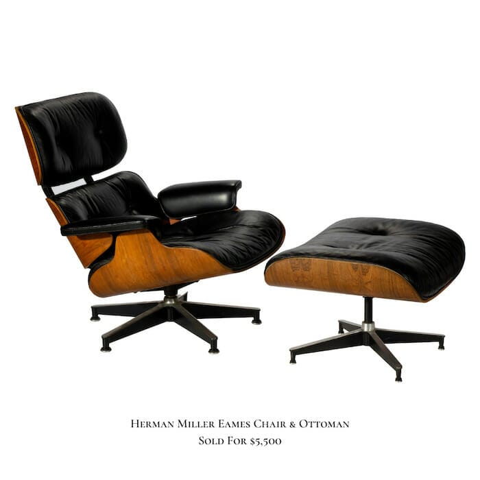 Herman Miller Eames Chair & Ottoman Auction by Fine Estate in San Rafael California