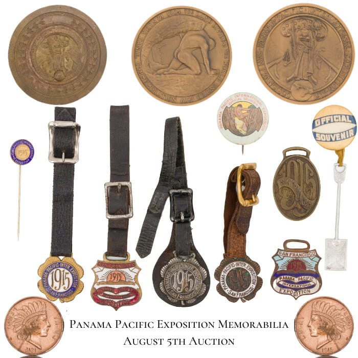 Panama Pacific Exposition Collectibles for Auction by Fine Estate