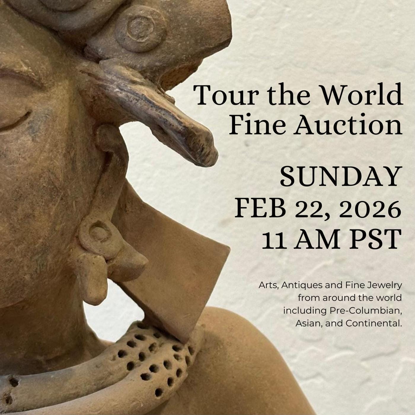 February Auction 2026 Sunday Feb 22, 2026 at 11 am pst